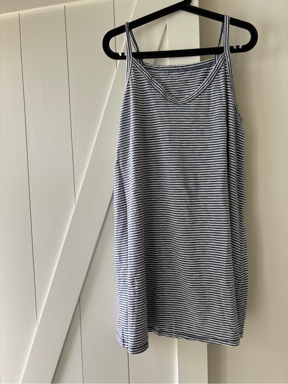 Universal Thread Cotton Knit Cami Dress Navy and White Striped size 1X
